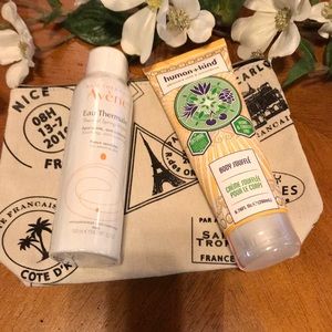 Body skin care bundle in makeup bag NWOT